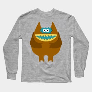 Cute Kids Stuffed Animal Nostalgia - Nauga Long Sleeve T-Shirt